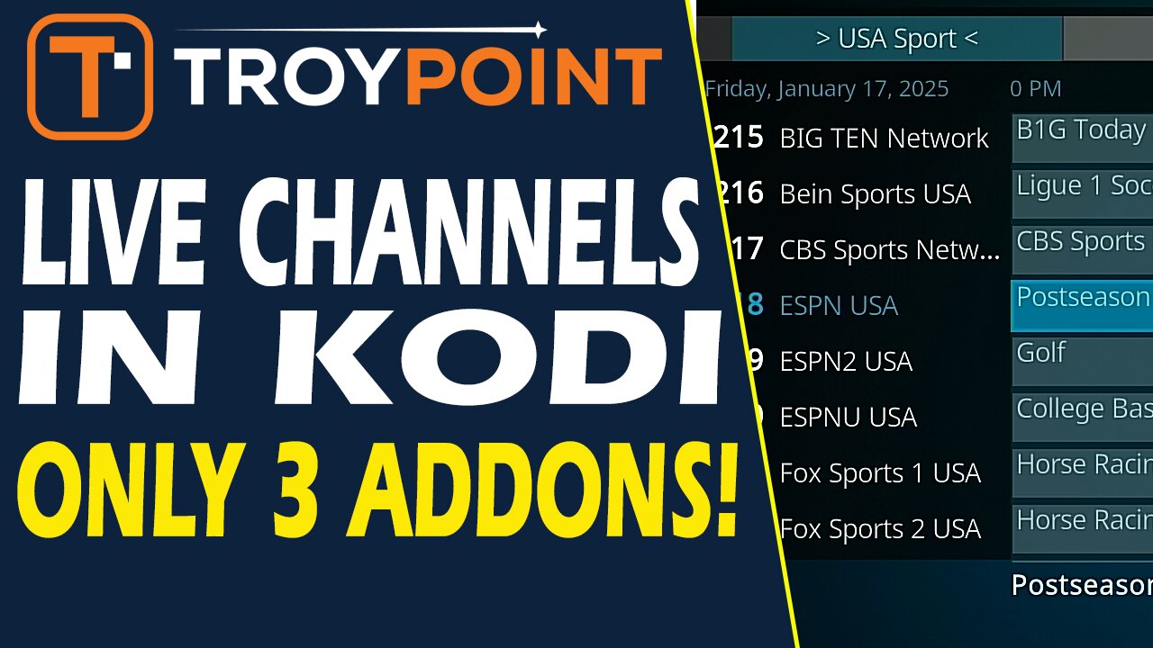 Hundreds of Live TV Channels in Kodi with EPG