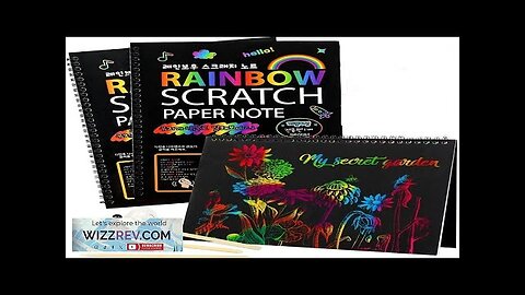 Rainbow Magic Scratch Off Paper Set for Kids Arts Scraping Painting Drawing Review