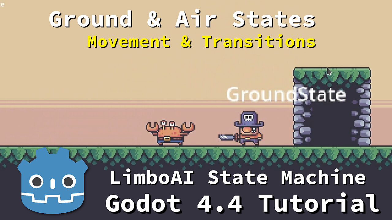 Ground & Air Movement Limbo AI State Machine Setup - Godot 4.4 Tutorial