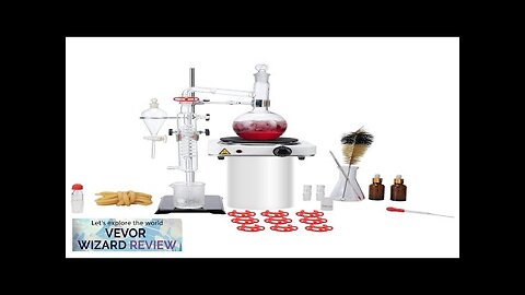 VEVOR Essential Oil Distillation Kit 500ml Distillation Apparatus 3.3 Boro Lab Glassware Review