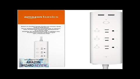 Amazon Basics Rectangular Smart Plug Power Strip Surge Protector with 3 Individually Review