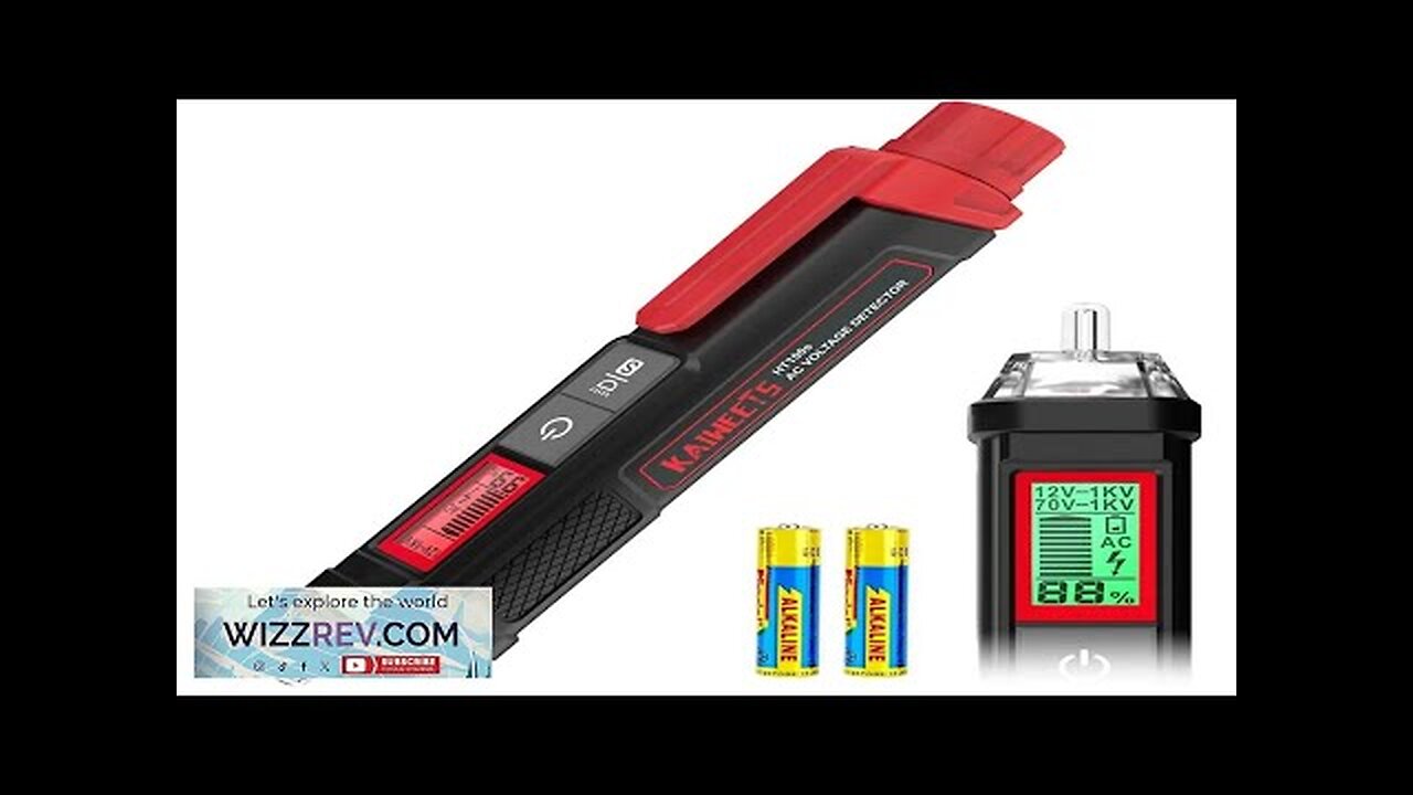 EU US Direct KAIWEETS HT100S Non-Contact Voltage Tester Pen Dual Range 12-1000V Review