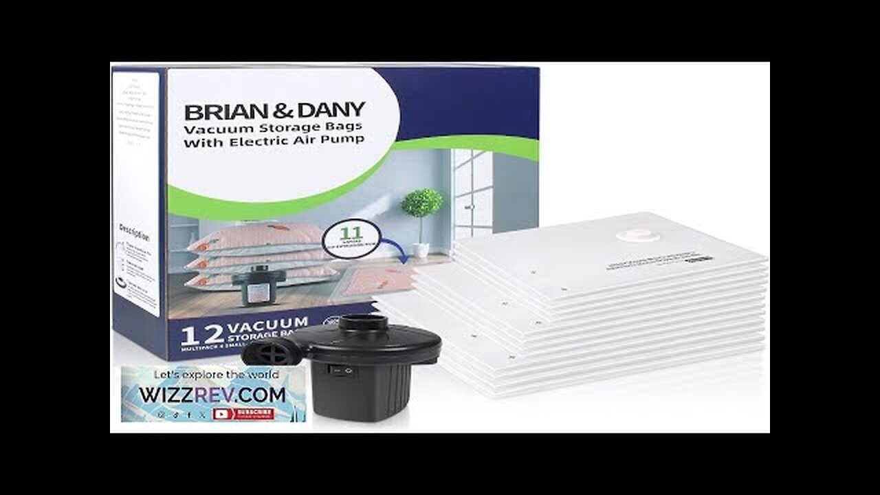 BRIAN & DANY Vacuum Storage Bags with Electric Pump Vaccum Sealed Space Review