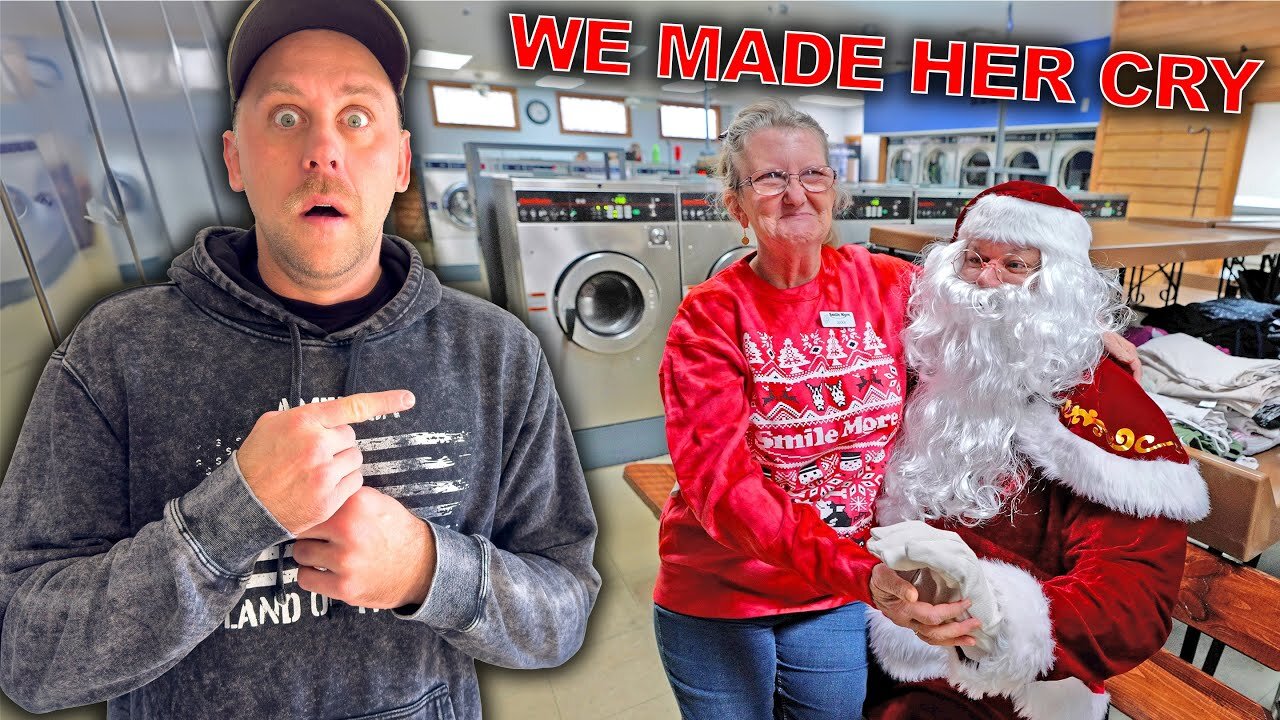 It’s a Christmas Miracle! Santa Hits The Laundromat For A Wild Surprise.