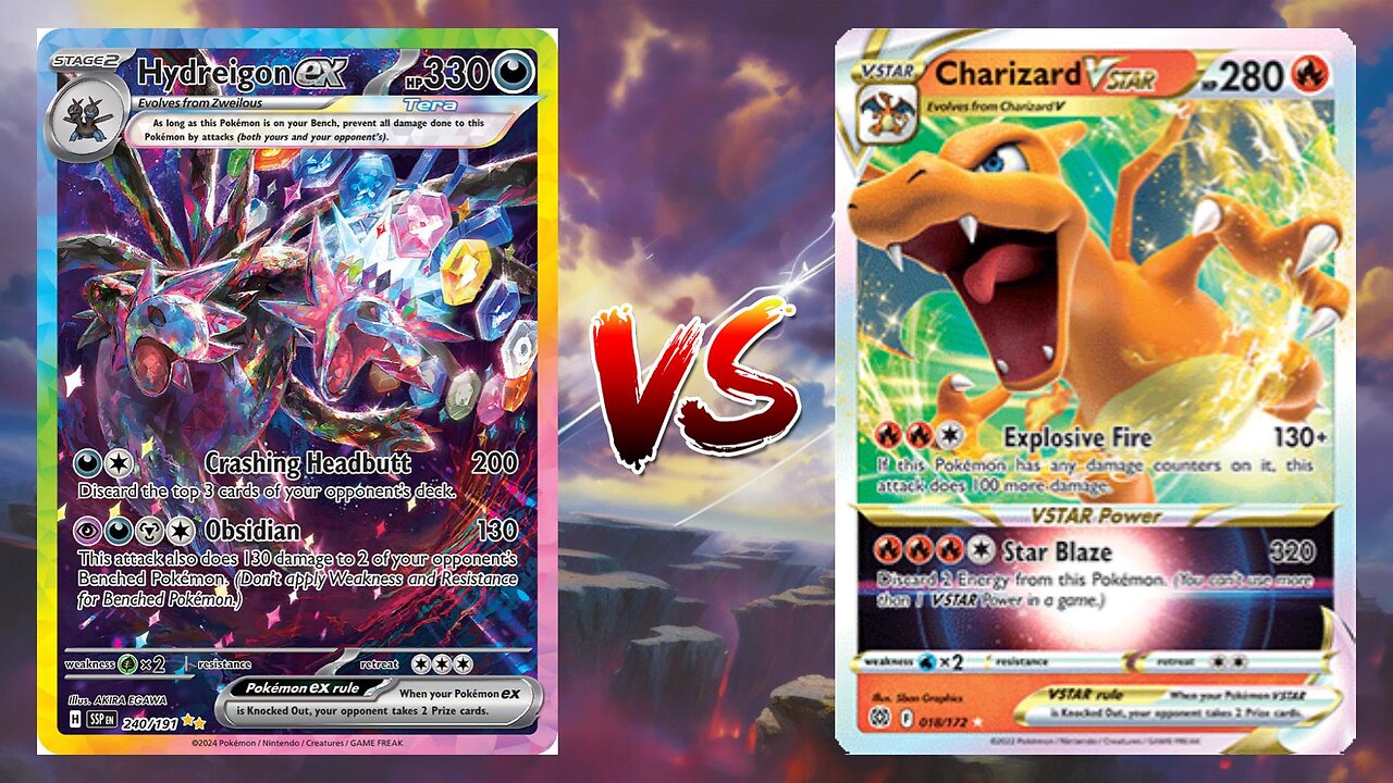 Pokemon TCG Live Hydreigon EX VS Charizard VSTAR Charizard EX!!