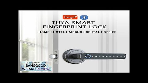 Tuya Smart Door bluetooth Lock Intelligent Anti-theft Door Lock Dynamic Password APP Review