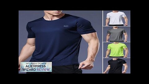 Summer Sport Gym t Shirt Men Quick Dry Running Bodybuilding Shirts Men Review