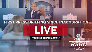 LIVE: President Donald J. Trump Holds First Press Briefing Since Inauguration - 1/21/25