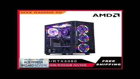 MXZ Gaming PC Ryzen 5 4500 RTX3060 500GB NVME Windows10 Pro Key Review