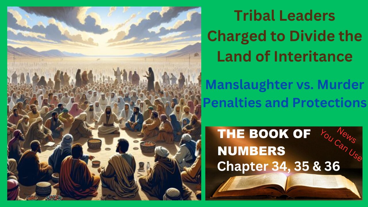 Numbers 34 35 and 36 : Protections & Punishments for Manslayers & Murders