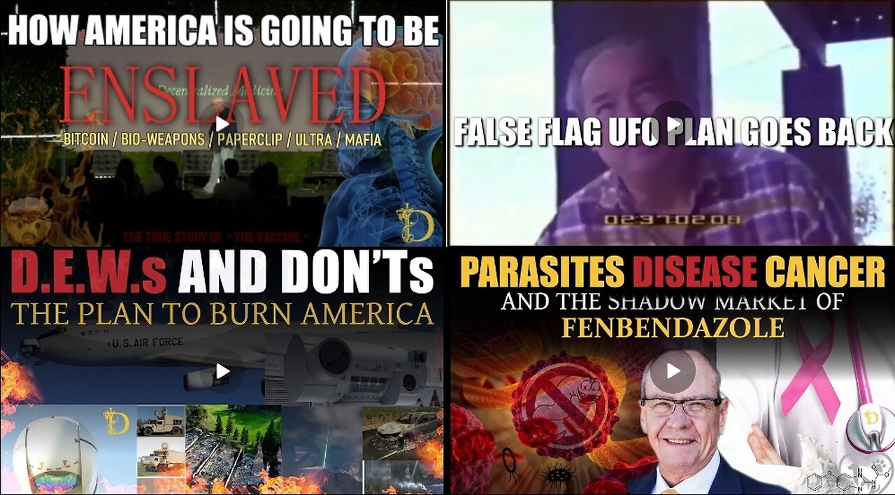 AMERICA - Enslaved / Burned Down / False Flag UFO / [Parasites, Cancer, Disease]