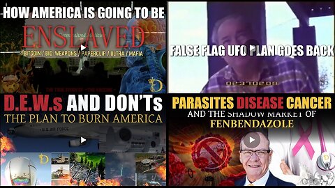 AMERICA - Enslaved / Burned Down / False Flag UFO / [Parasites, Cancer, Disease]