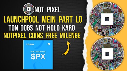 NOTPIXEL Launchpool Started | Stake Crypto Earn Free Notpixel Coins #notpixel