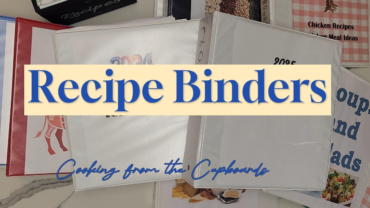 How I organize my Recipe Binders