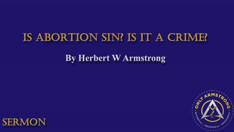 Is Abortion Sin? Is it a Crime?