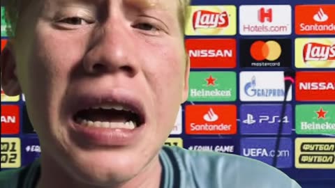 Kevin de Bruyne ketika kesel sama haland 😂