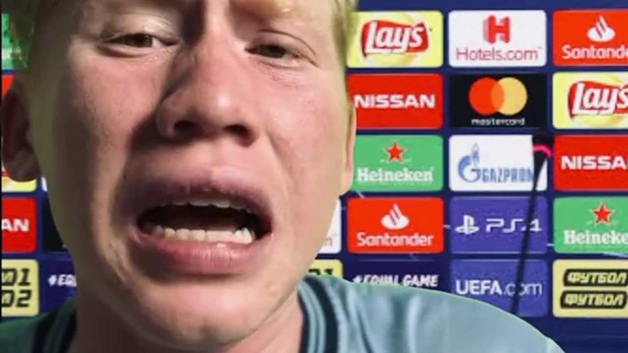 Kevin de Bruyne ketika kesel sama haland 😂