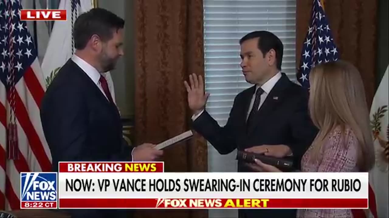 BREAKING_ Marco Rubio sworn in as secretary of state