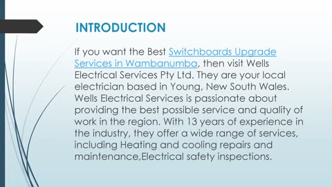 Best Switchboards Upgrade Services in Wambanumb