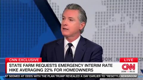 Gavin Newsom just appeared on CNN and explained that people ‘can’t rebuild the same.’ Newsom suggests that there is a new reality due to the ‘science’ and climate change, and that all of that has to be taken into account as people rebuild.