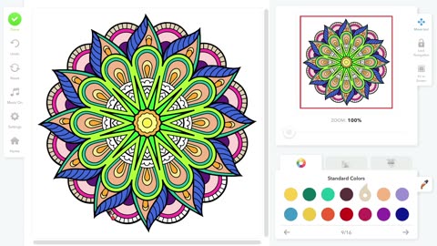 Coloring Book for adults - mandala 1