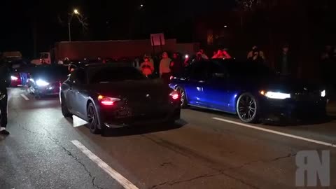 NYC STREET RACING AMG VS BMW M PORSCHE M240 C63 M5 E63 G80 & MORE MOST INSANE REEL IN EVER 🤯