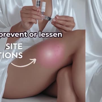 Peptide injection site reactions: how to reduce pain and itching