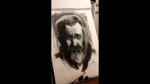 01-01-25 1-Hour Charcoal Drawing