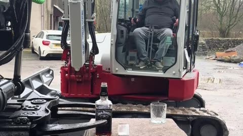 Digger Pours Whiskey And Soda