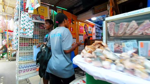 EXPLORING INSIDE African urban Street Market In Accra Ghana