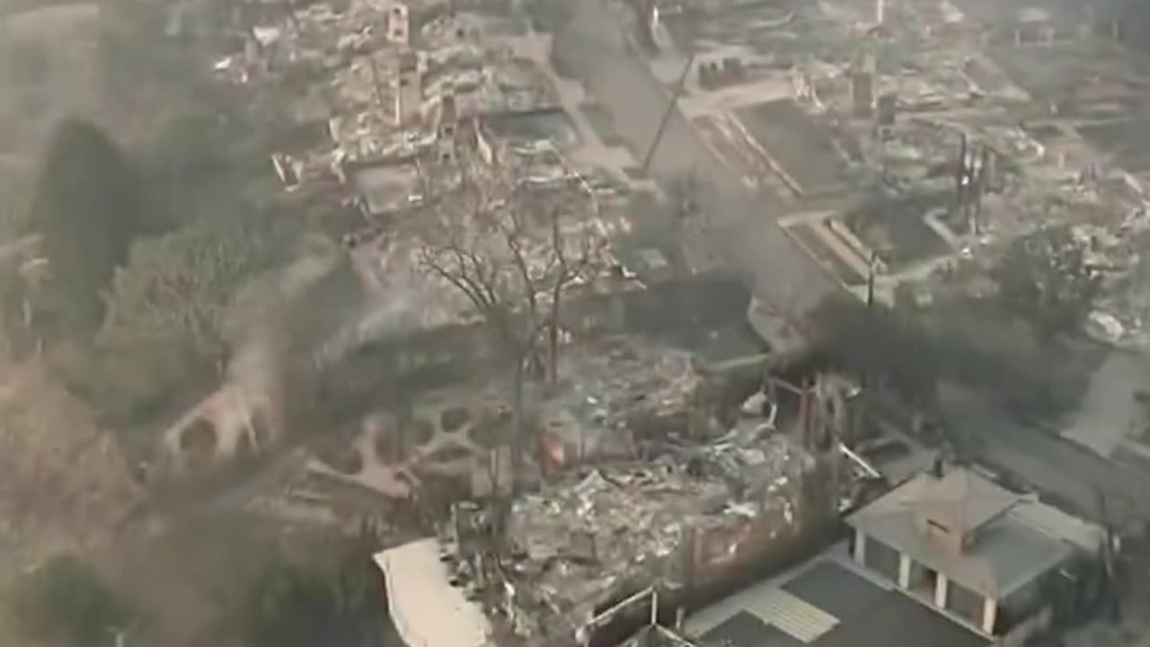 Drone Footage of Los Angeles Fire Damage