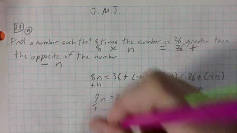 Saxon Algebra 1 Lesson 33 (a)