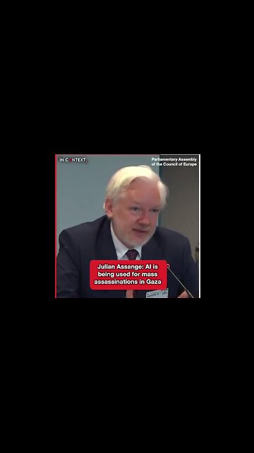 Julian Assange: ‘Artificial Intelligence is Being Used for Mass Assassinations in Gaza’