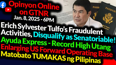 DISQUALIFY TULFO | Ayuda Nation, Lubog Sa Utang | Repeal EPIRA | GTNR Ka Mentong and Ka Ado