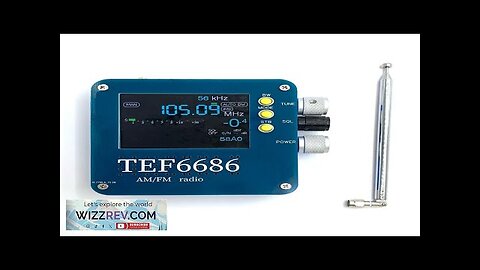 TEF6686 Full-Band Radio Receiver with Large LCD Display Rechargeable Battery Long Range Review