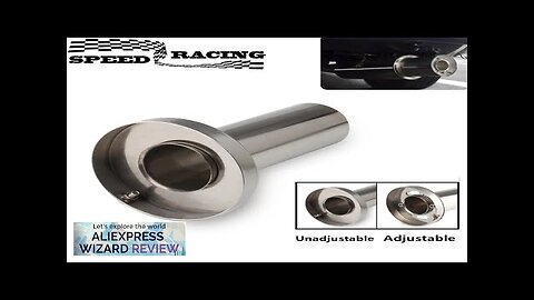 Universal 3.5" /4'' / 4.5'' Round Steel Removable Stainless Steel Car Exhaust Review