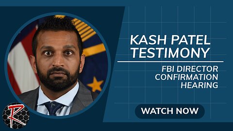 KASH PATEL FBI Director Confirmation Hearing