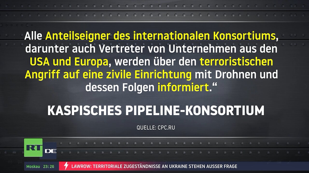 Ukrainischer Drohnenangriff auf russische Ölpumpstation: Firmen aus USA und Europa betroffen