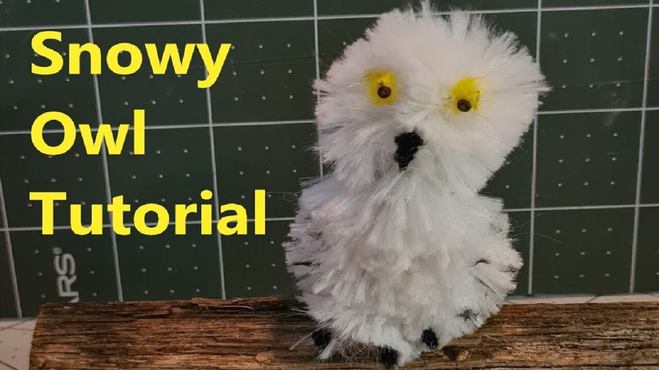 Pipe Cleaner Animal DIY Easy Craft Tutorial - Baby Snowy Owl