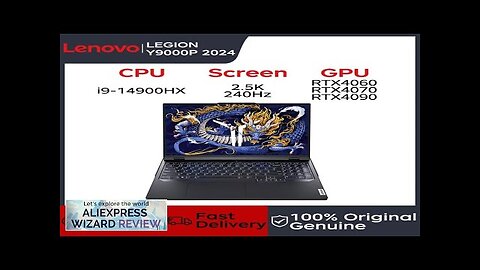 Lenovo Gaming laptops Legion Y9000P 2024 notebook 16“ 2.5K 240HZ Screen i9-14900HX Review