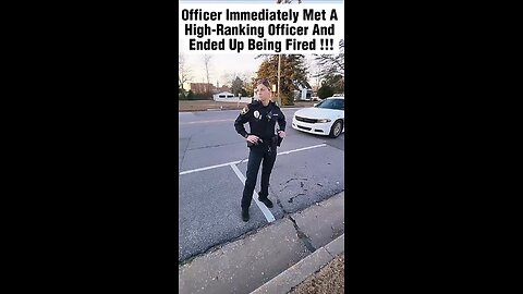 Officer immediately met a high-ranking officer and ended up being fired #karensevillano #karens