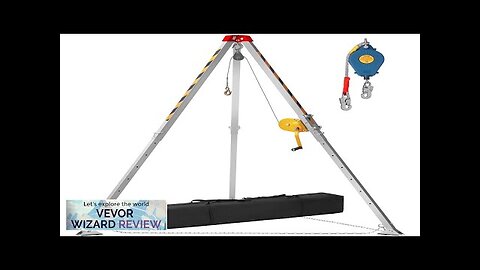 VEVOR Confined Space Tripod Kit Confined Space Tripod 7' Legs Bracket Review