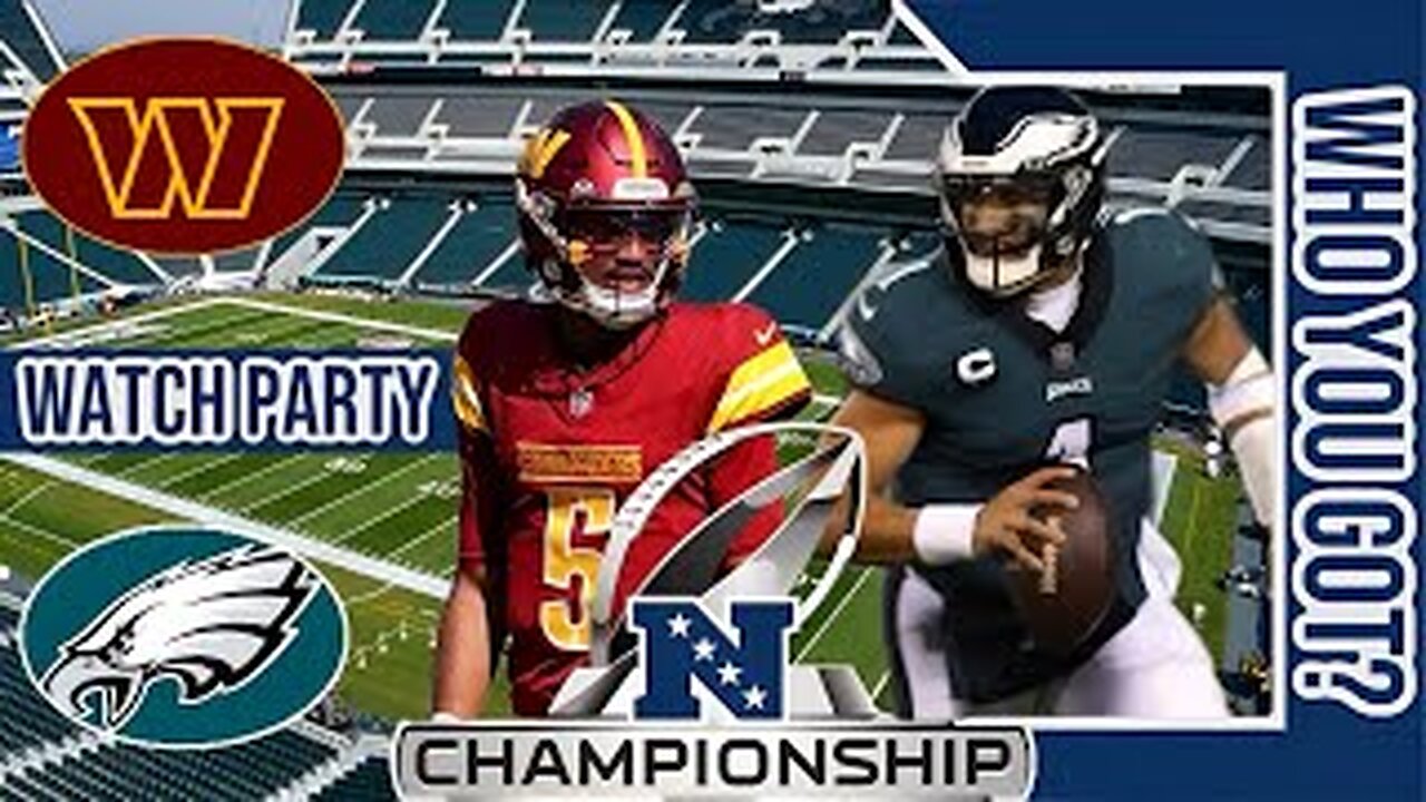 Washington Commander vs PHILADELPHIA EAGLES | Live Play by Play Stream | NFC 24' CHAMPIONSHIP Game🔥🏈