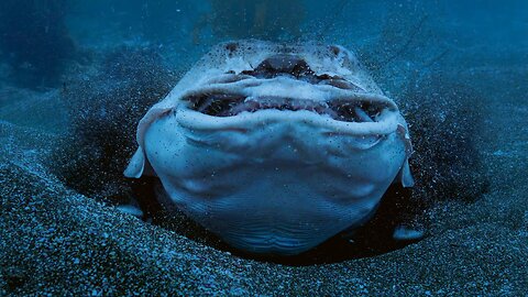 Horn Shark Escapes Being Eaten Alive