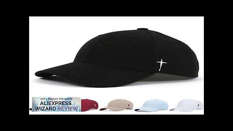 Unisex Simple Cross Water Drop Embroidery Baseball Caps Spring and Autumn Outdoor Review