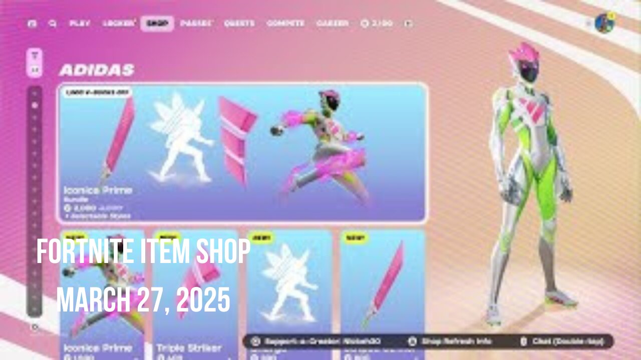 Fortnite Item Shop|March 27, 2025(*New* Iconica Prime Bundle & More)