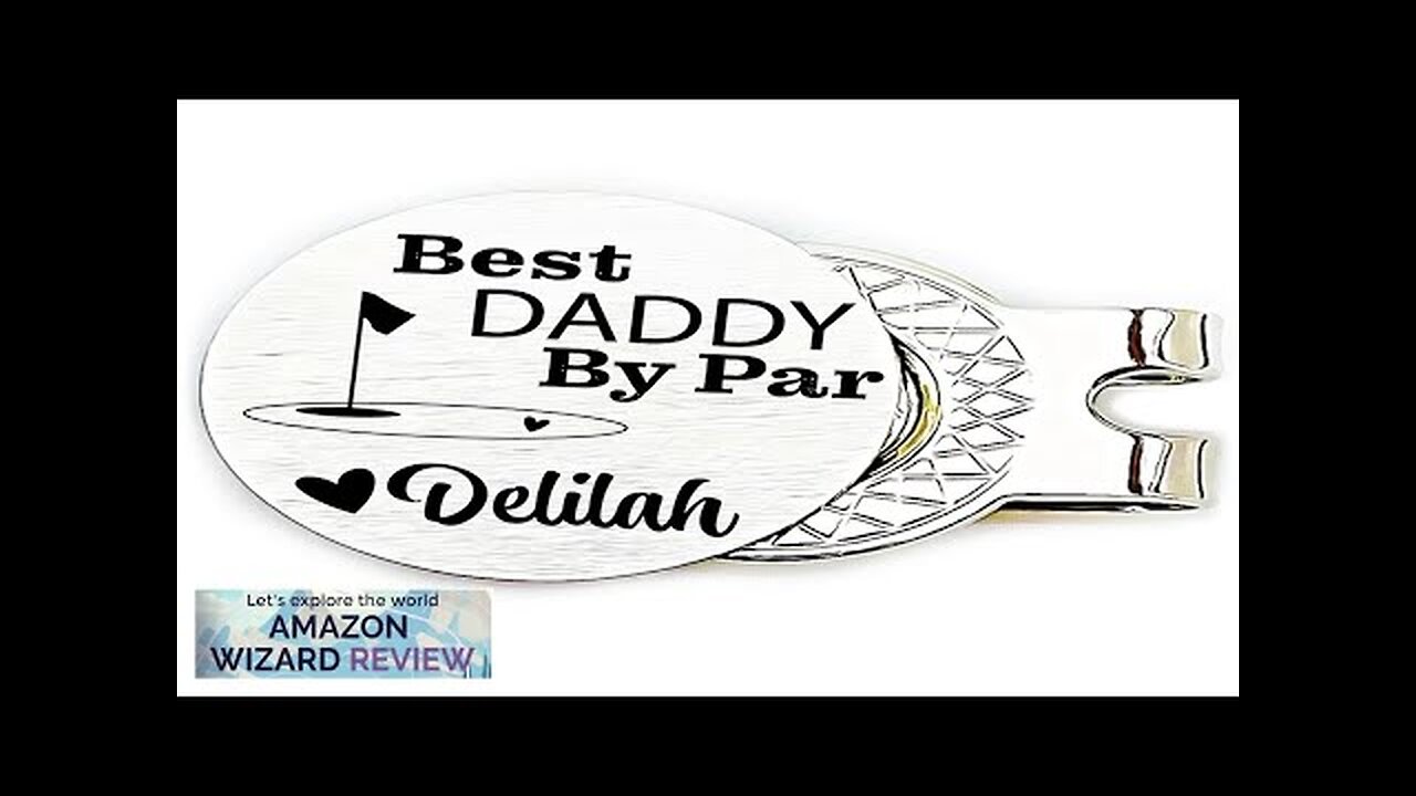 Gift for Dad Personalized Best Daddy By Par Golf Ball Marker Dad Review