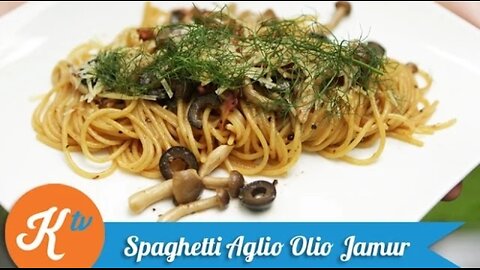 Spaghetti Mashroom Aglio E Olio