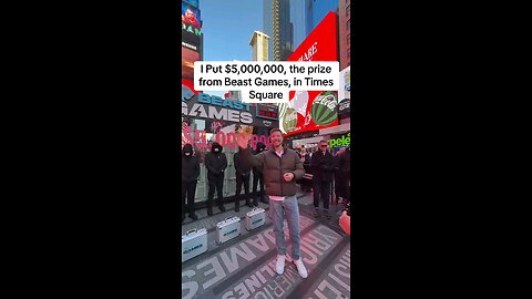 MrBeast games in Times square!!