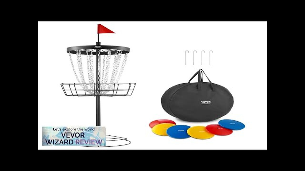 VEVOR Disc Golf Basket 24-Chains Portable Disc Golf Target Hole Heavy Duty Review